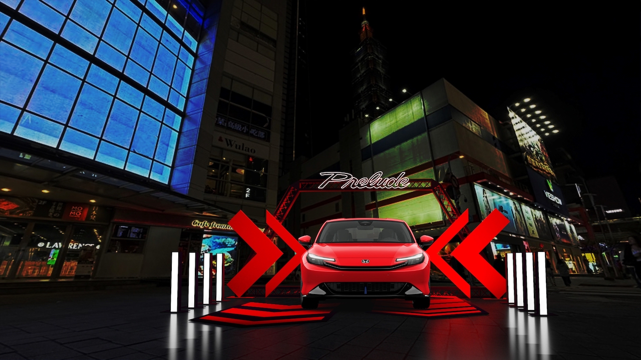 Honda PRELUDE 空降信義區活動現場示意圖